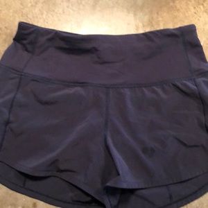 LuLu Lemon High Waisted Speed Shorts. Size 4.